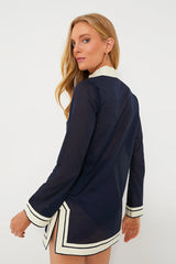 Navy Cotton Tory Tunic