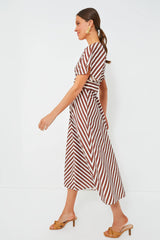 Deep Spice Sorrento Stripe Tie Dress