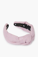 Lavender Burlap Knotted Headband