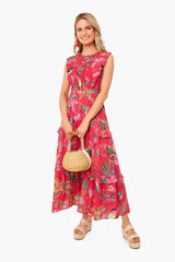 Woden Hedgerow Paradise Pink Iris Dress