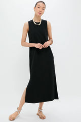 Black Sleeveless Gio Maxi Dress
