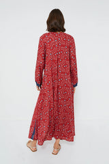 Pinwheel Red Fiore Maxi Dress