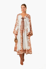 Khaki Floral Cryssa Dress