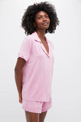 Rose Quartz Petal Pink Gisele Short PJ Set