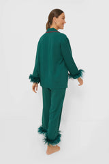 Pine Green Party Pajama Set