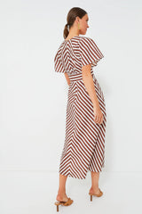 Deep Spice Sorrento Stripe Tie Dress