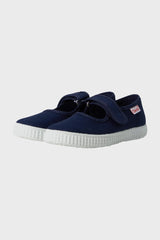 Navy Velcro Mary Janes