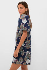 Navy Floral Mimi Mini Dress