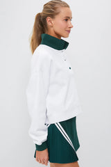 White Miles Collared Pullover