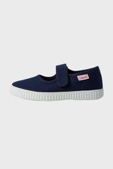 Navy Velcro Mary Janes