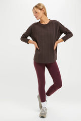 Chocolate Brown Ally Swing Sweatshirt