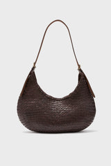 Dark Brown Luna Piena Hobo Bag