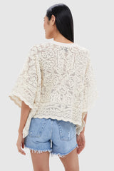 Tan Lace Apollo Poncho