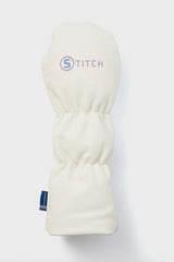 White Wildflower Leather Head Cover