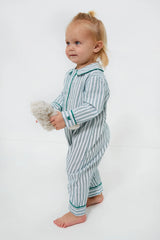 Infant Emerald Ticking Cambridge Romper