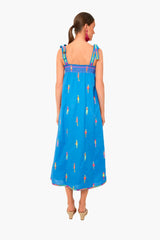 Africa Blue Hot Lips Dress