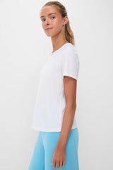 White Performance Cotton Jocelyn Tee