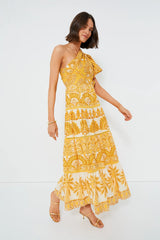 Yellow Tapestry Ainika Sleeveless Maxi Dress