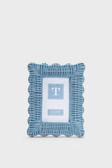 4x6 Blue Wicker Weave Frame