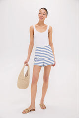 Striped Terrycloth Driftwood Shorts