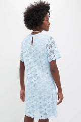 Light Blue Crochet Belclaire Dress