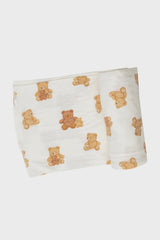 Teddy Bear Swaddle Blanket