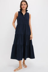 Navy Sleeveless Mabel Maxi Dress