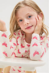 Pink Chickens Kids Bamboo Pj Set