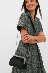 Black Eleanor Crystal Handle Bag