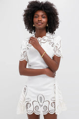 Ivory Morrigan Short Sleeve Mini Dress