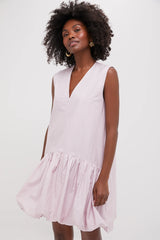 Lilac Emmet Poplin Bubble Tank Dress