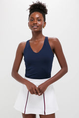 Navy Compression Spandex Lena Tank