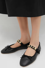 Black with Charms Chiara Mary Janes