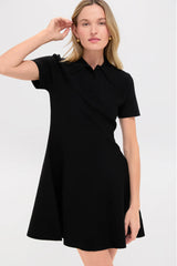 Black Knit Renata Polo Dress