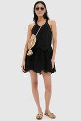 Black Dahlia Eyelet Tank Dress