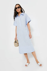 Blue and Red Stripe Reina Dress