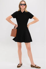 Black Knit Renata Polo Dress