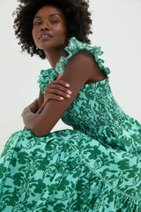 Mint Julep Floral Eleanor Midi Dress