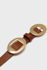 Brown Western Buckle Belt