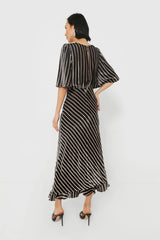Pothos Noir Vida Velvet Dress