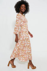 Saffron Floral Sophia Maxi Dress