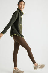 Chocolate Brown High Rise Compression Spandex MacKenzie Legging