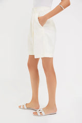 Cream Bari Midi Short