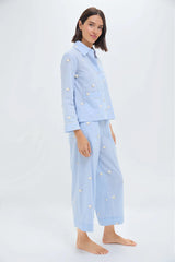 Sky Sheep Sleepwear Button Down PJ Set
