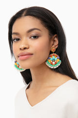 Magdalena Beaded Tassel Earrings