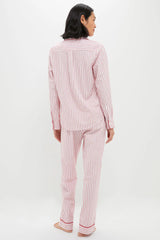 Antique Red Ticking Long Sleeve Pants Set