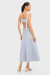 Havana Stripe Talette Dress