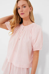 Slumber Stripe The Smocked Sleep Top
