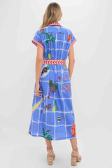 Picnic Blue Valerie Kaftan