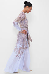 Lilac Paisley Hypnotic Sheath Dress